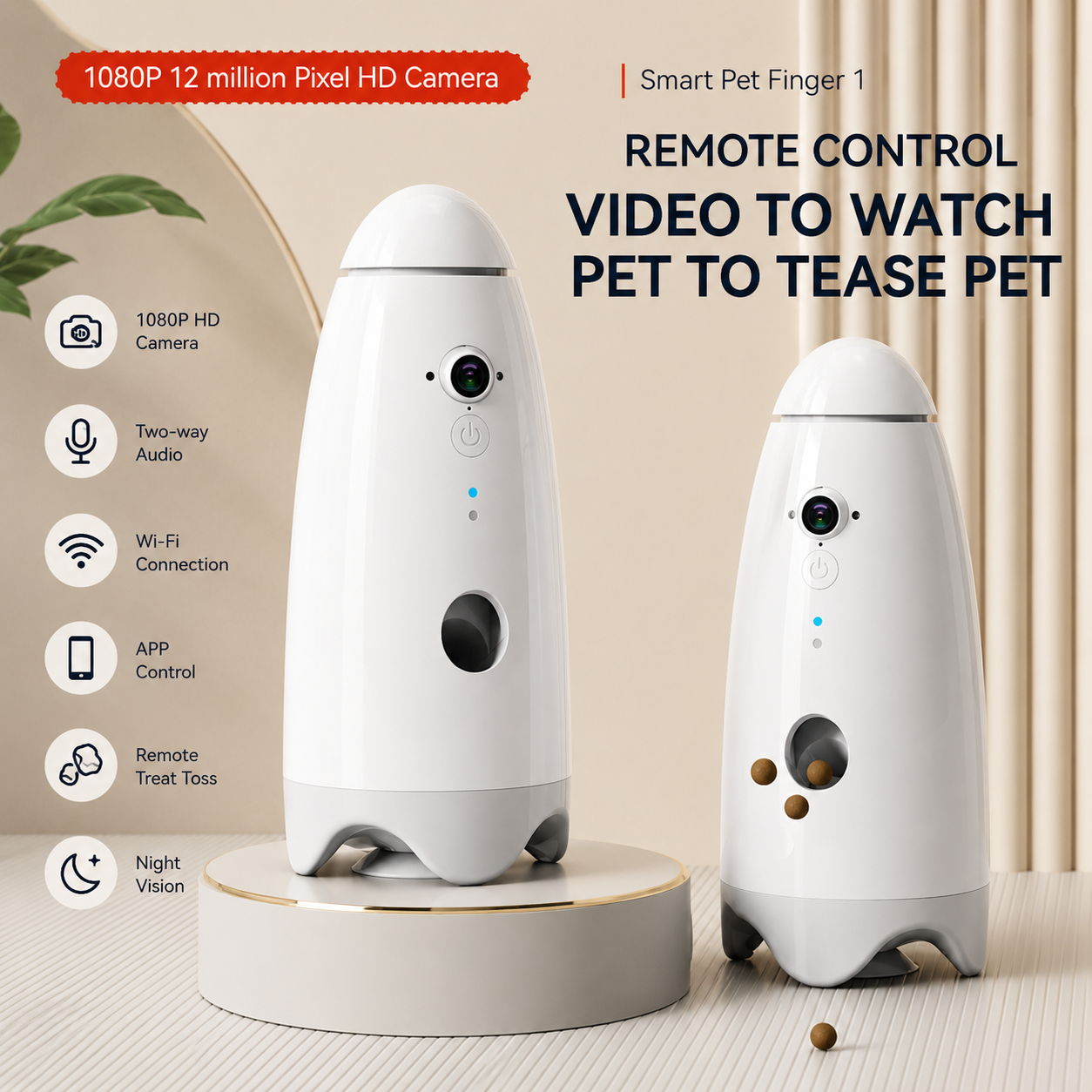 Smart Pet Camera Treat Dispenser